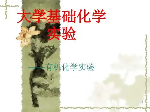 大学基础化学实验——有机化学实验