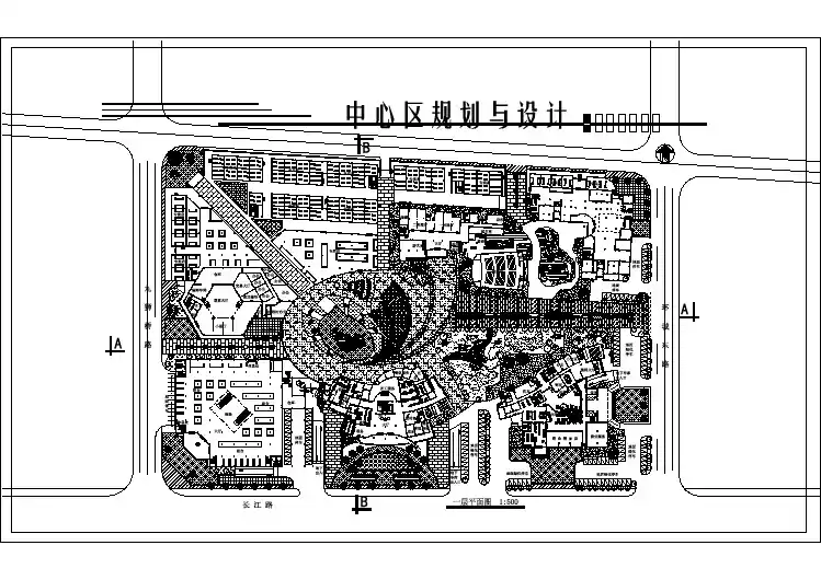 简单实用的中心建筑规划图纸(共7张)