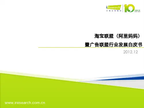 2012年淘宝联盟白皮书