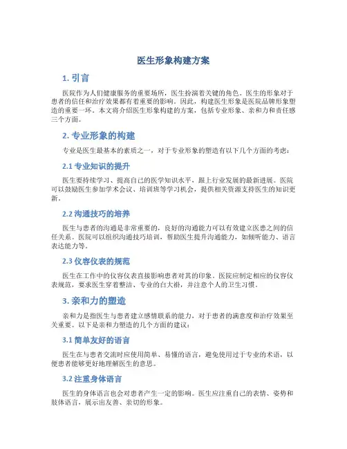 医生形象构建方案