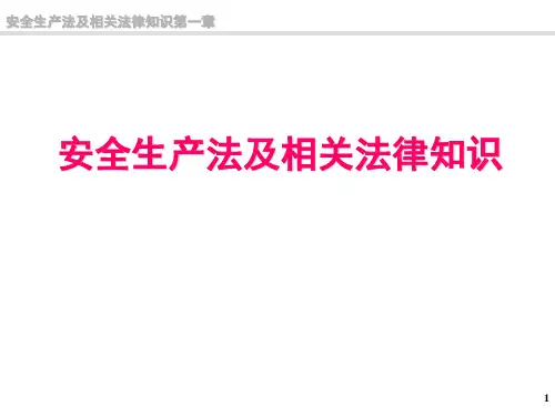 安全工程师考试安全生产法及相关法律知识真题
