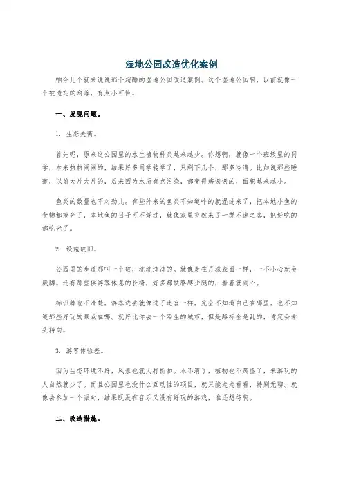 湿地公园改造优化案例