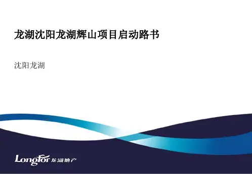 【精选】龙湖沈阳龙湖辉山项目启动路书营销策略PPT