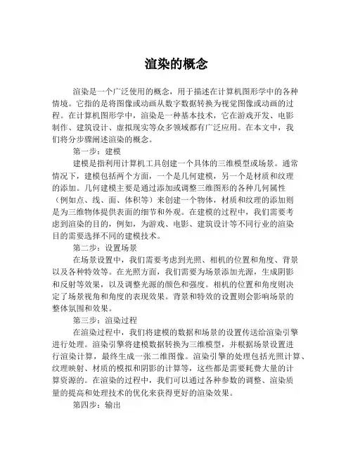 渲染的概念