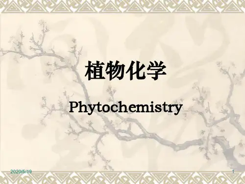 植物化学第一章---概论