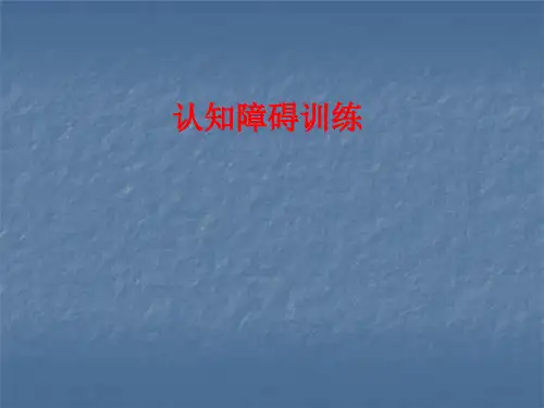 认知障碍训练