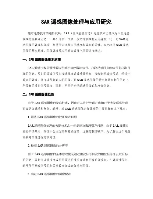SAR遥感图像处理与应用研究