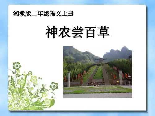 《神农尝百草》PPT课件