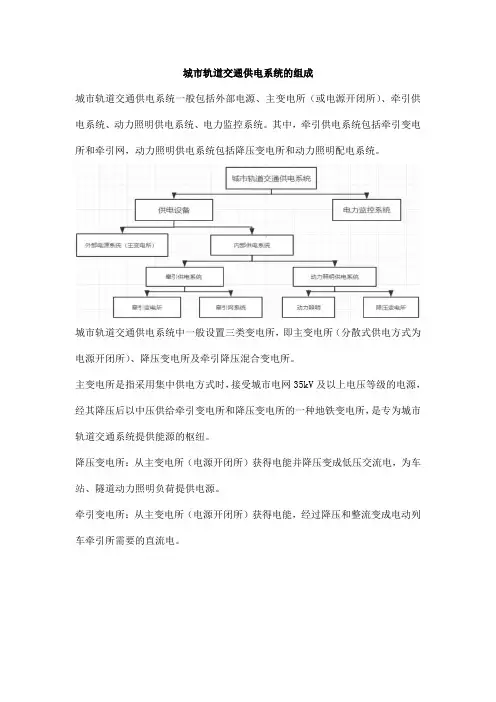 城市轨道交通供电系统的组成
