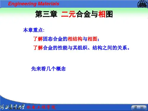 【冶金精品文档】二元合金与相图
