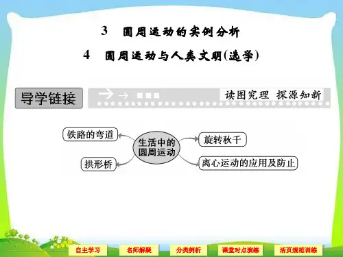 《匀速圆周运动的实例分析》课件