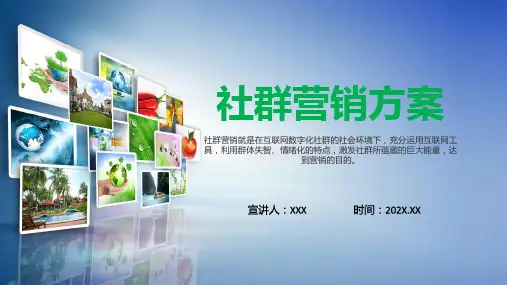 绿黄社群营销实战方案培训课程演示ppt