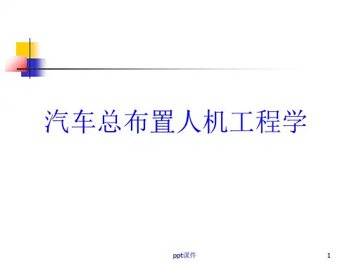 汽车总布置人机工程学  ppt课件