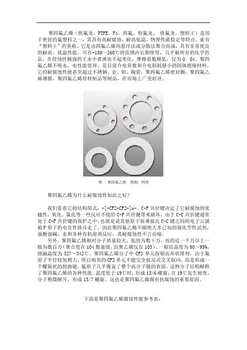聚四氟乙烯PTFE的耐腐蚀性
