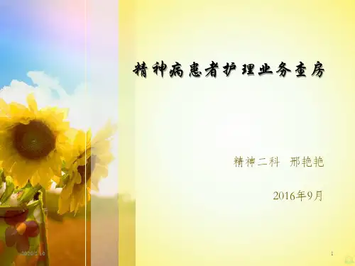 精神病护理PPT课件