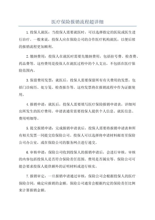 医疗保险报销流程超详细
