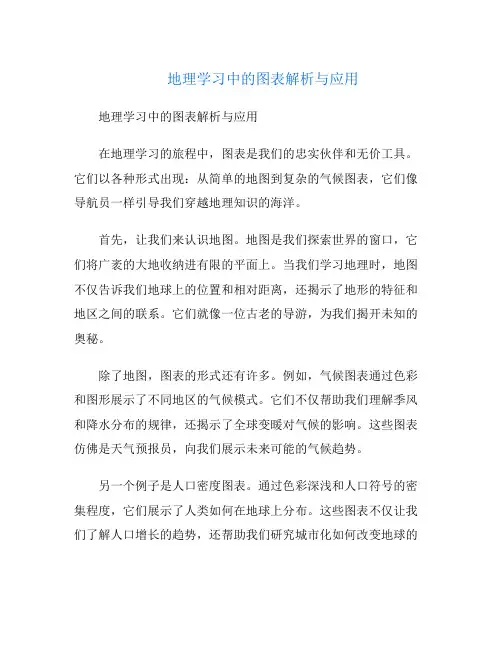 地理学习中的图表解析与应用