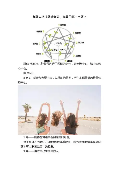 九型人格按区域划分，你属于哪一个区？
