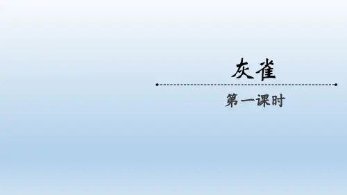 25.《灰雀》课件(共两课时,31张PPT)
