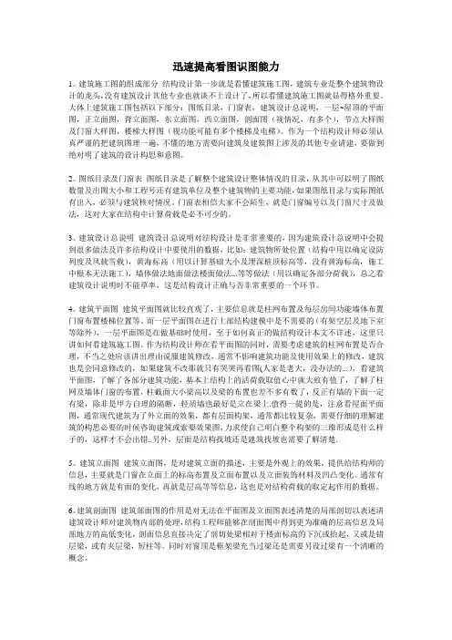 迅速提高看图识图能力