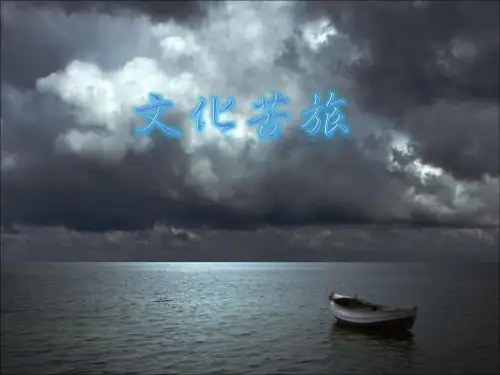 文化苦旅阅读综合测试题