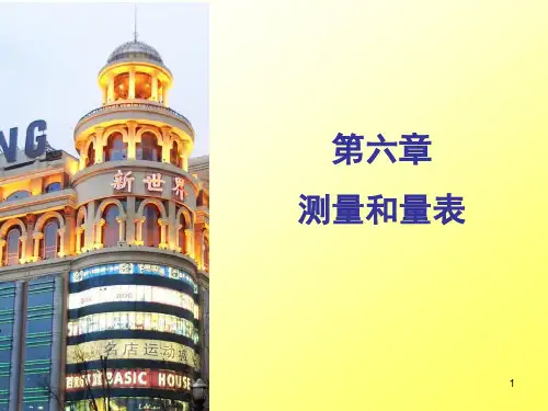 第6章测量和量表