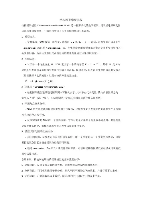结构因果模型流程