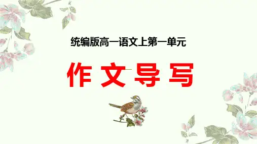 统编版高中语文上册作文导写 课件 (32张PPT)