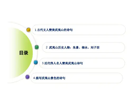 武夷山诗句