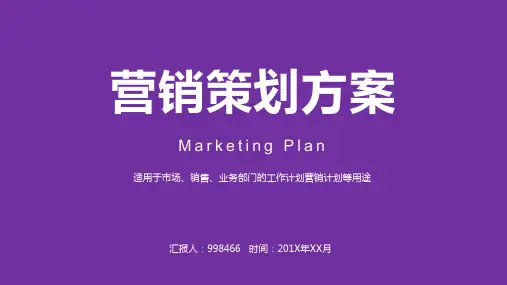 超市产品营销策划方案ppt