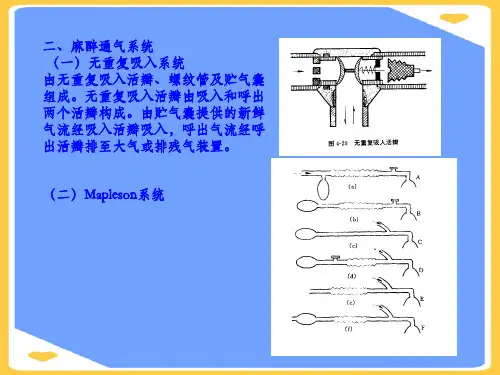 【精选】麻醉机的结构原理和应用PPT资料