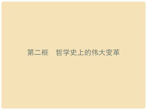 高中政治 1.3.2 哲学史上的伟大变革课件 新人教版必修