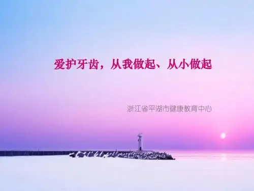 爱护牙齿(小学适用)