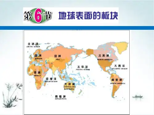 3.6地球表面的板块—浙教版七年级科学上册课件