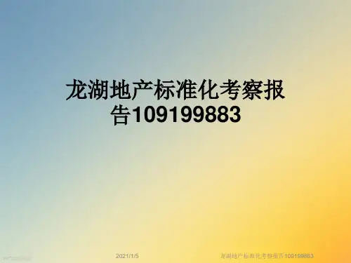 龙湖地产标准化考察报告109199883