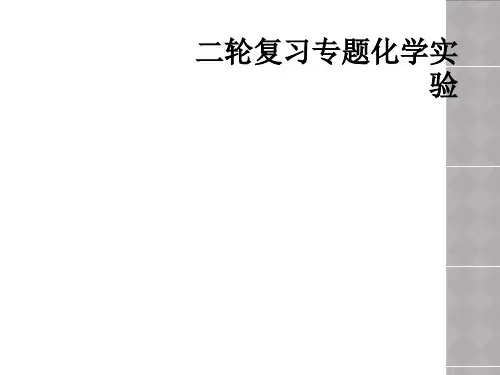 二轮复习专题化学实验