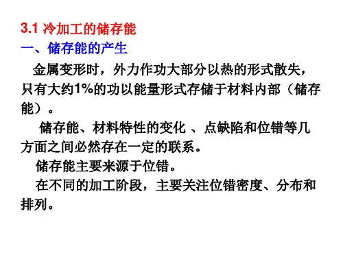 第三章金属冷塑性变形解析ppt课件