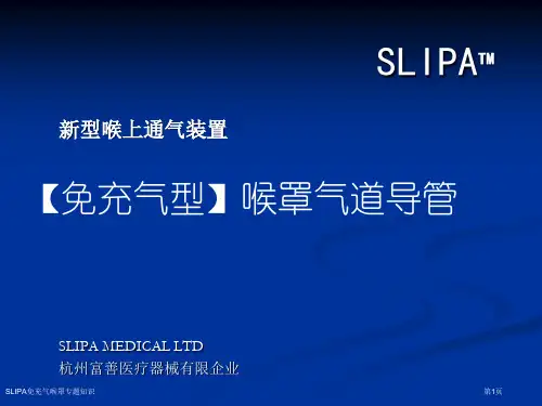 SLIPA免充气喉罩专题知识