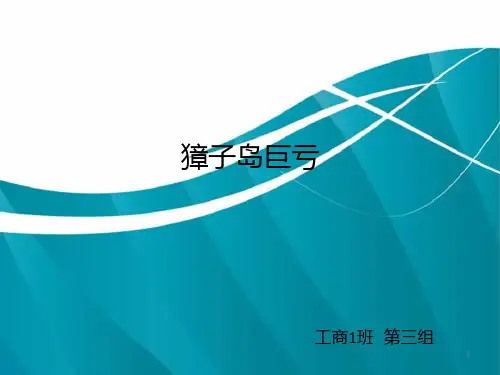 獐子岛巨亏课件