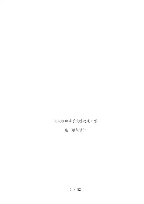 大桥改建工程施工组织设计