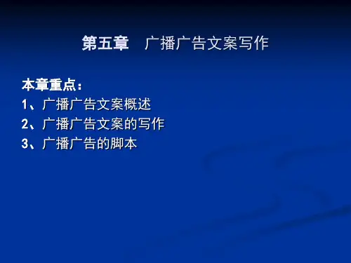 第五章 广播广告文案写作