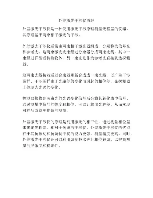 外差激光干涉仪原理