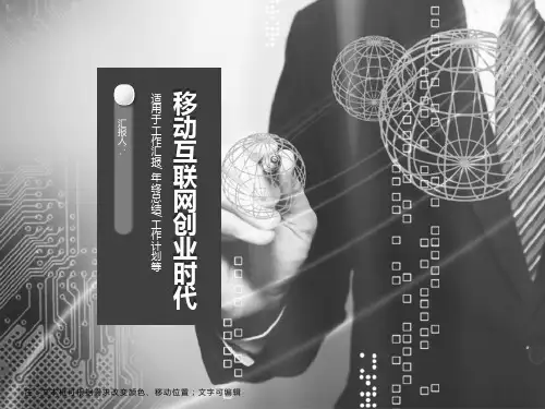 移动互联网创业时代ppt模板