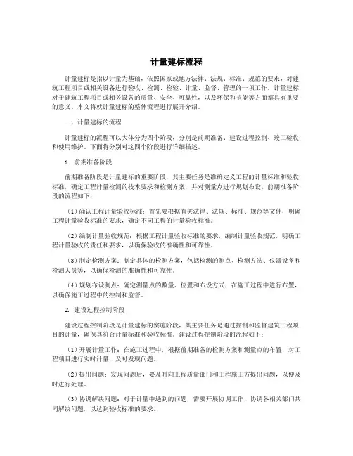 计量建标流程