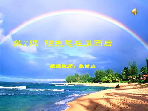 阳光总在风雨后-示范课ppt课件
