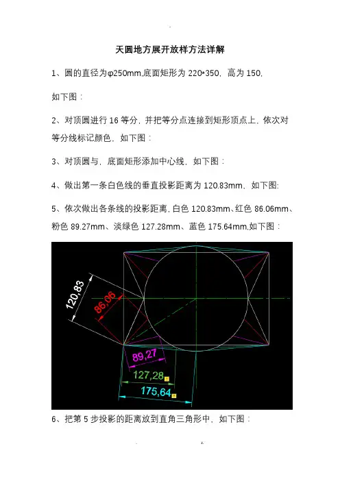 天圆地方展开详细作图方法
