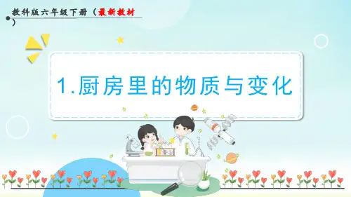 教科版六年级下册科学厨房里的物质与变化(课件)