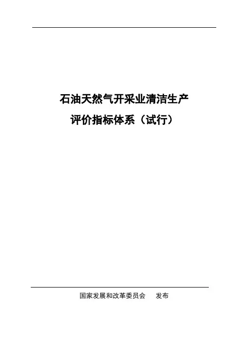 石油天然气开采行业评价指标2[2]