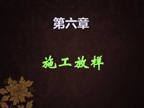 施工放样 PPT课件