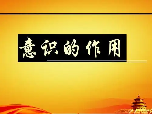 人教版高中政治必修四：《5.2意识的作用》ppt课件
